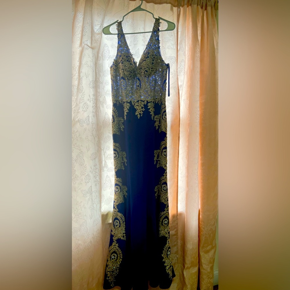 ￼ royal blue prom dress